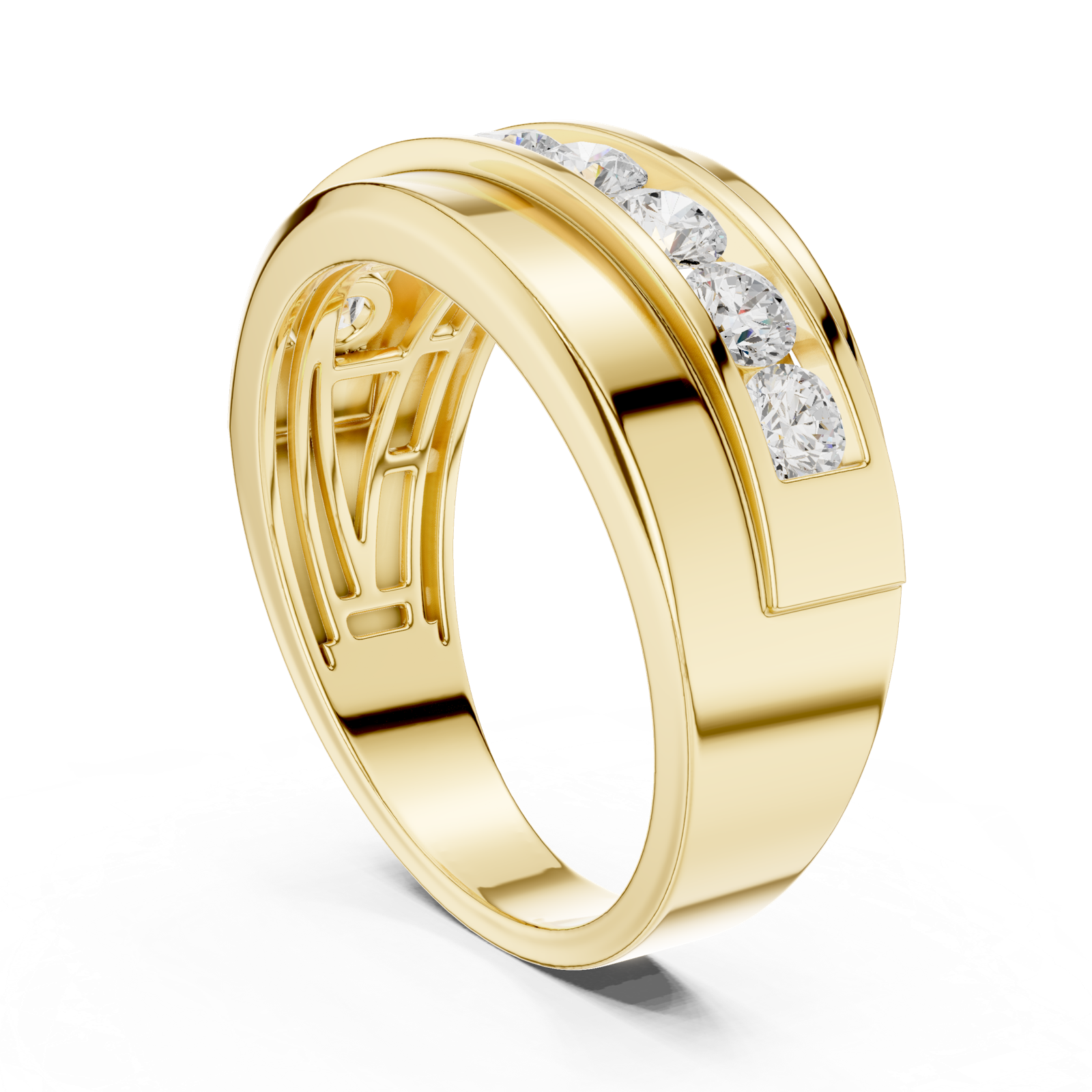 Gold Men's Ring GGR-0019, Yellow Gold, view 1
