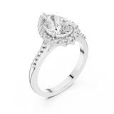 Gold Pendant 9-10028L_29, White Gold, view 2