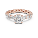 Gold Ring DDLR-693, Rose Gold, view 4