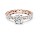 Gold Ring DDLR-693, Rose Gold, view 4