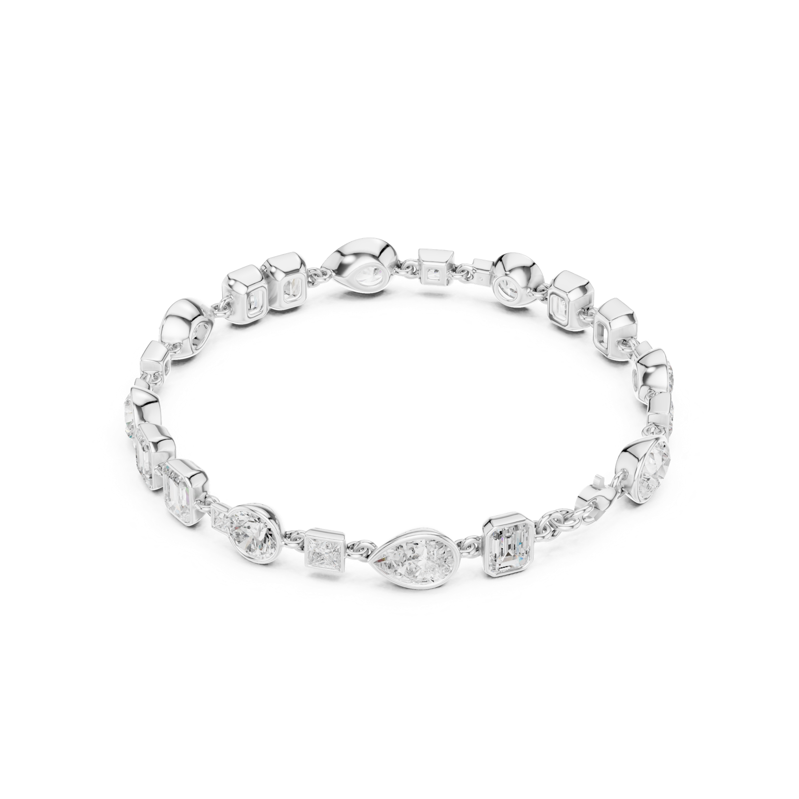 Gold Bracelet SBWB (42), White Gold, view 2