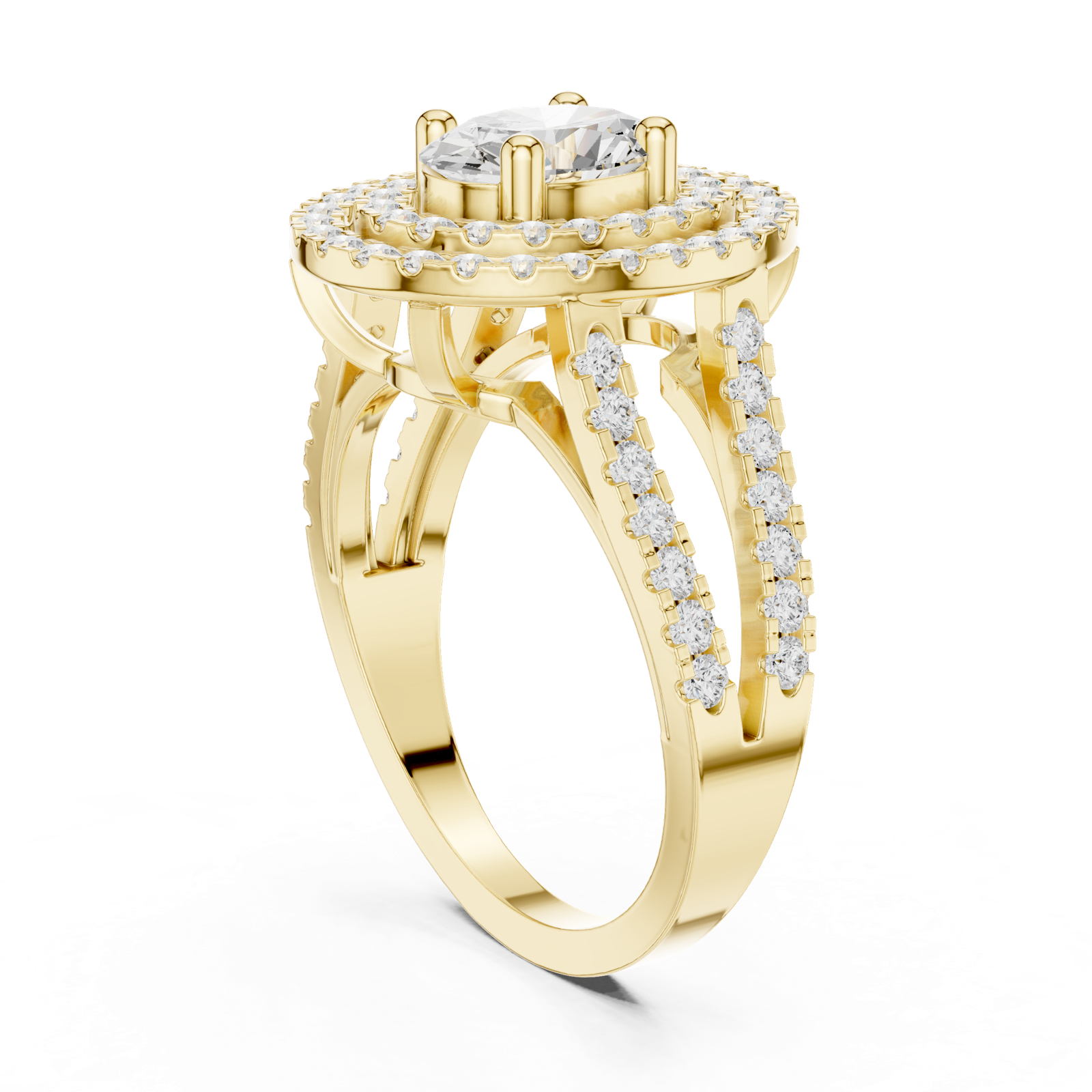 Gold Ring DDLR-348, Yellow Gold, view 1