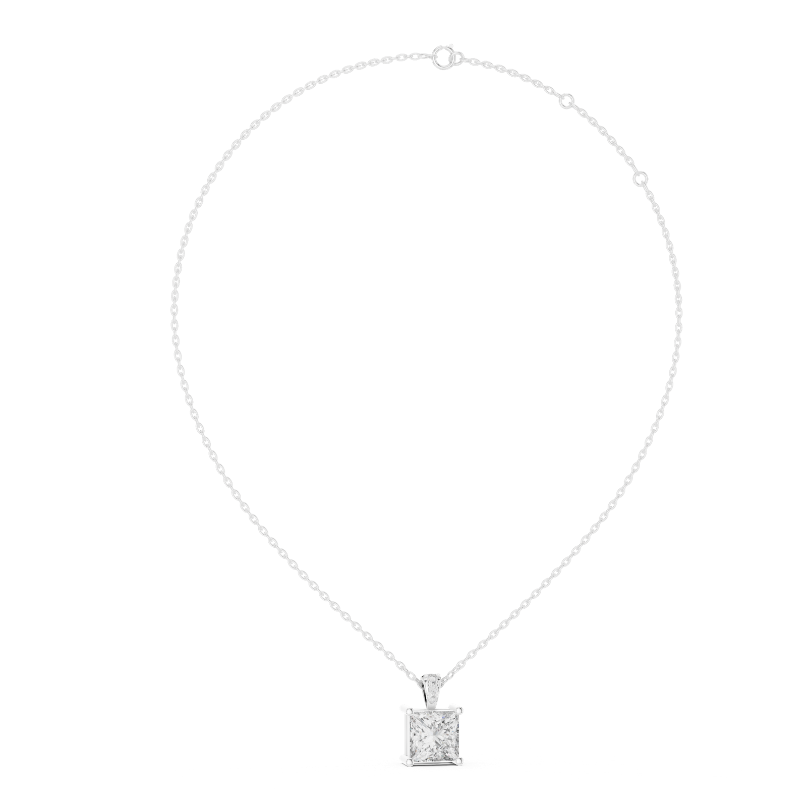 Gold Pendant PND-0004, White Gold