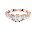 Gold Ring LR-0329, Rose Gold, view 4