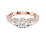 Gold Ring LR-0329, Rose Gold, view 4