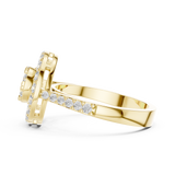 Gold Ring DDLR-823, Yellow Gold, view 3