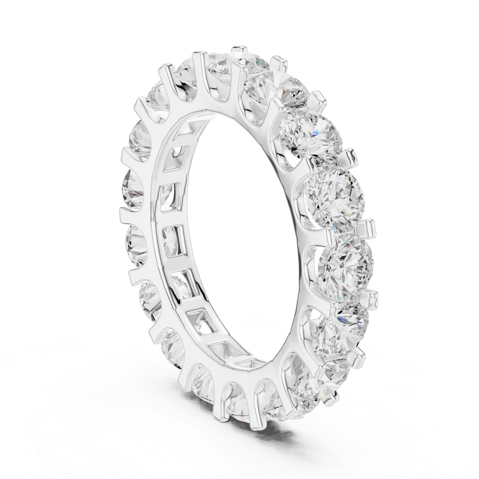 Gold Ring DDLR-683, White Gold, view 1