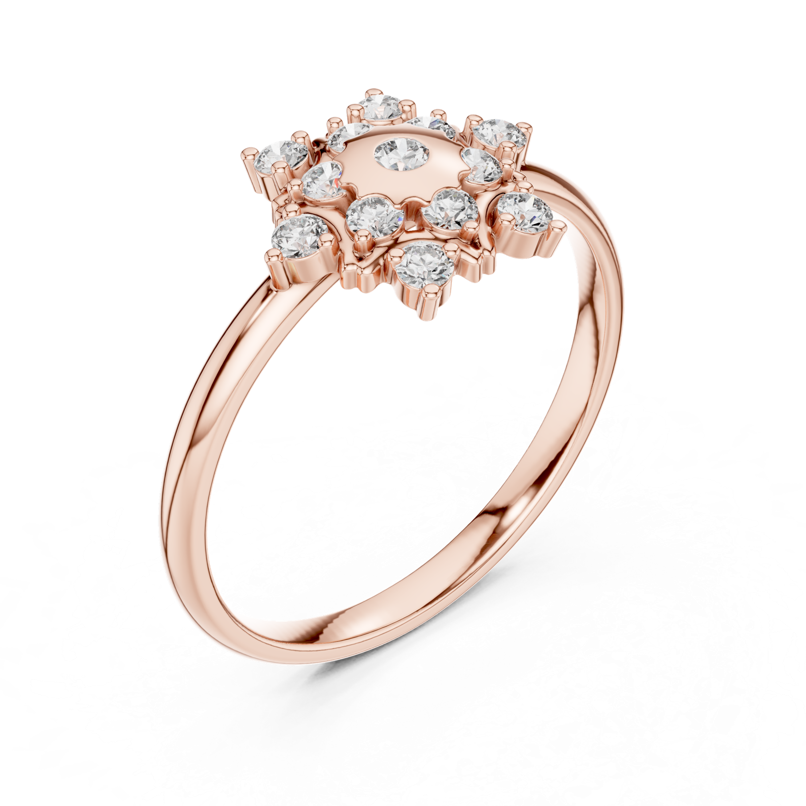 Gold Ring Ledis Ring, Rose Gold, view 2