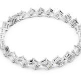 14K Solid Gold Lab Diamond Bracelet, White Gold, view 2