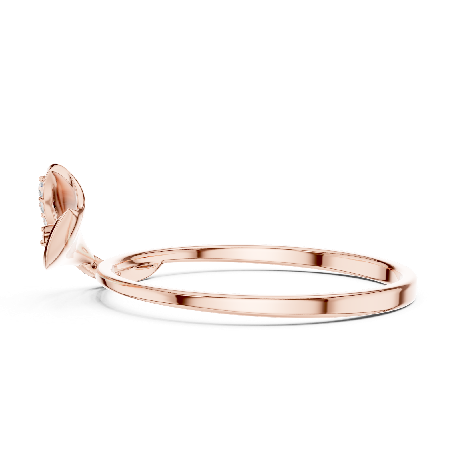 Gold Ring 1 (119), Rose Gold, view 3