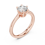 Gold Ring DDLR-558, Rose Gold, view 2