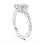 Gold Ring DDLR-861, White Gold, view 1