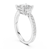 Gold Ring DDLR-861, White Gold, view 1