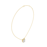 Gold Jewelry DDPO-001, Round center stone, Yellow Gold, view 1