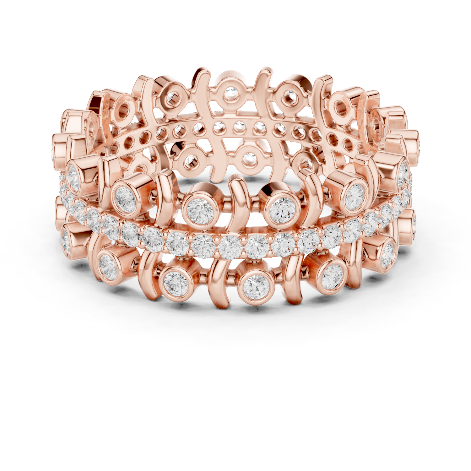 Gold Ring R43, Rose Gold