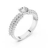 Gold Ring DDLR-005, White Gold, view 2