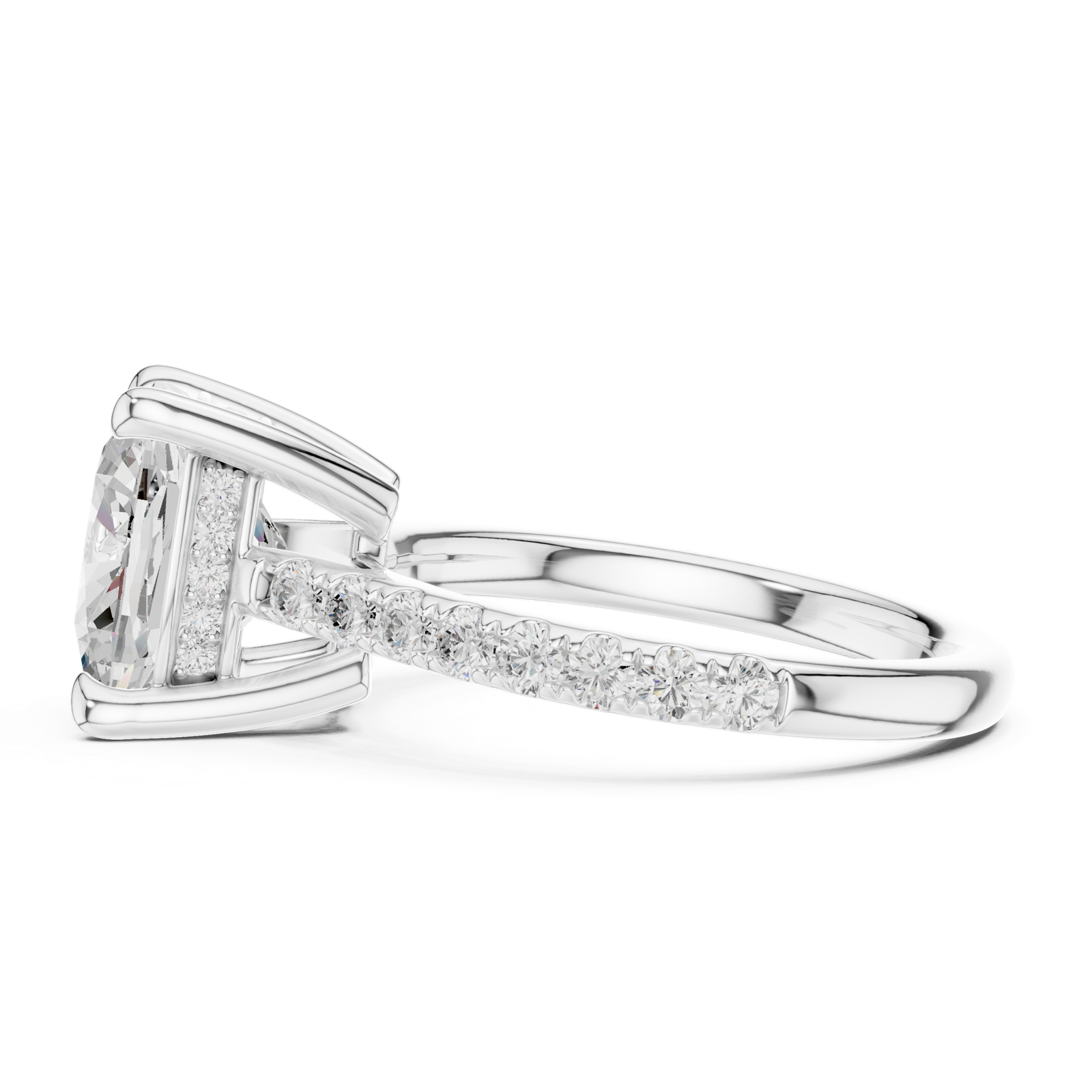 Gold Ring DDLR-250 -ECU, White Gold, view 3