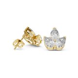 Gold Earrings AGDER-219, Yellow Gold