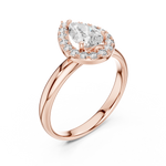 Gold Ring LR-0174, Rose Gold, view 2