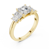 Gold Ring DDLR-1111, Yellow Gold, view 2