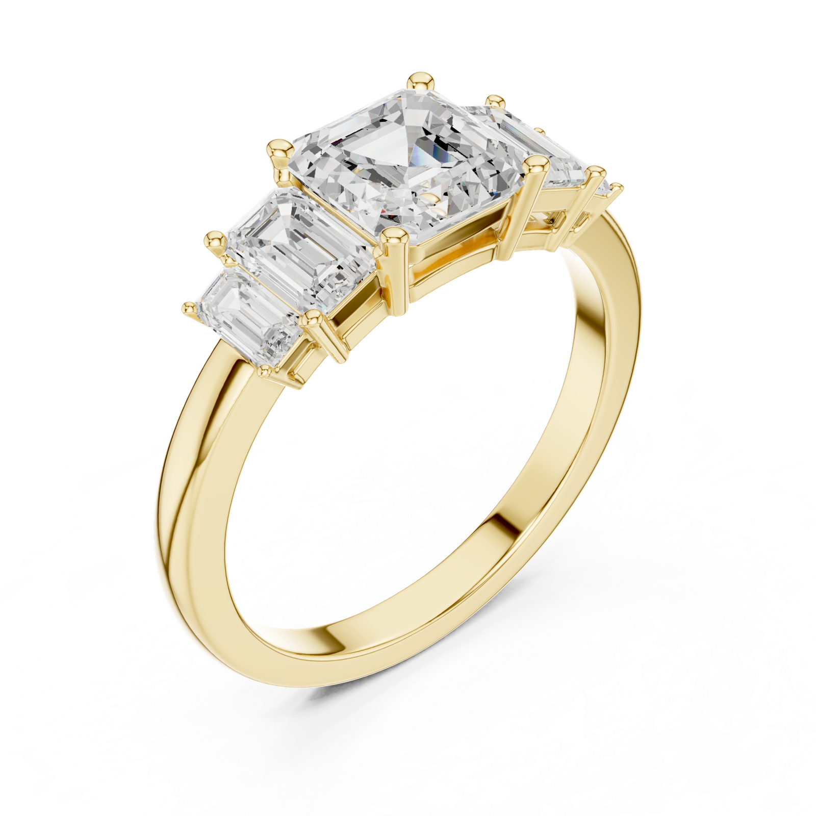 Gold Ring DDLR-1111, Yellow Gold, view 2