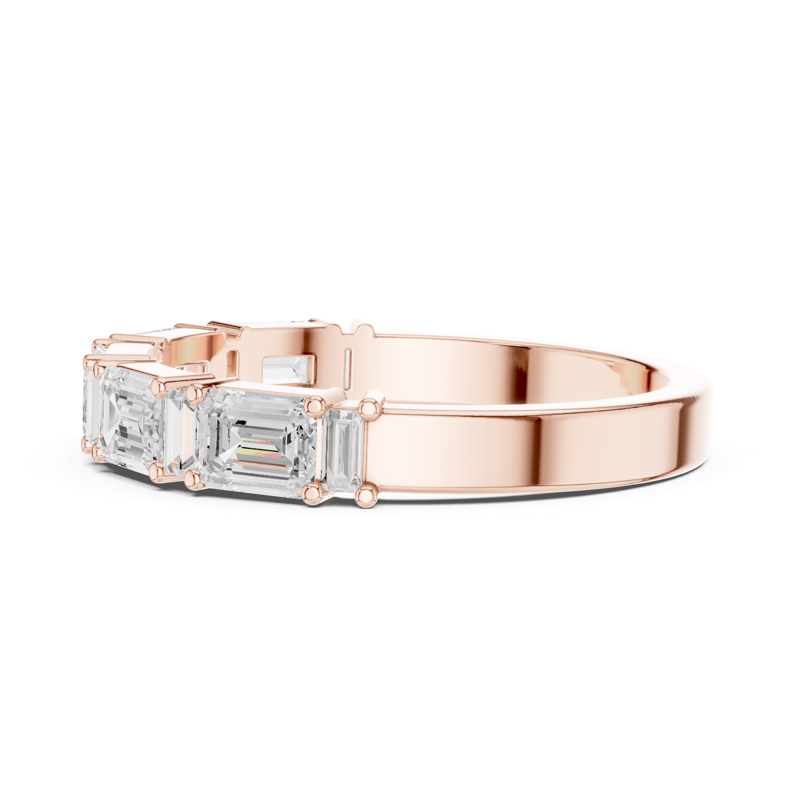 Gold Ring DDLR-385, Rose Gold, view 3