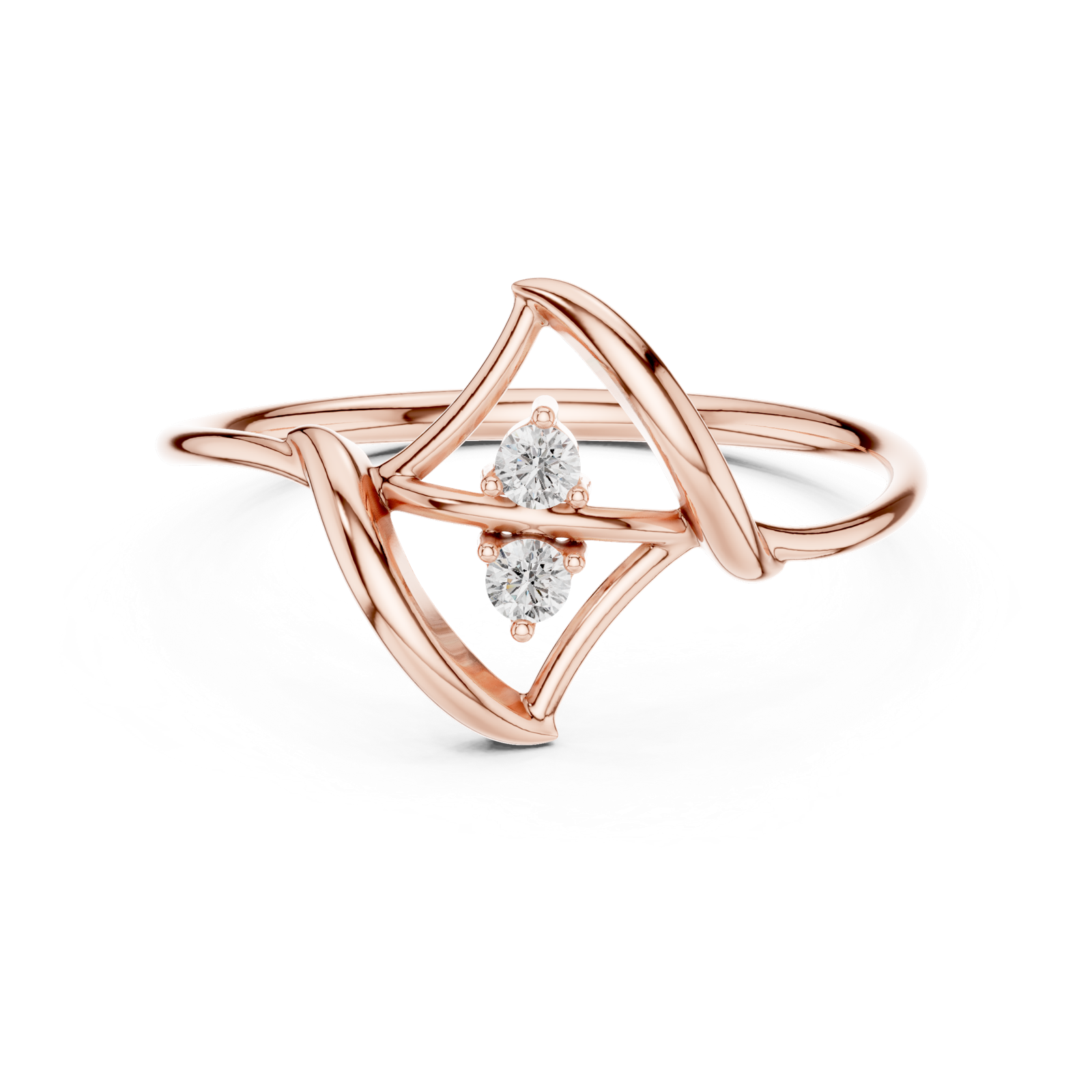Gold Ring 1 (147), Rose Gold, view 4