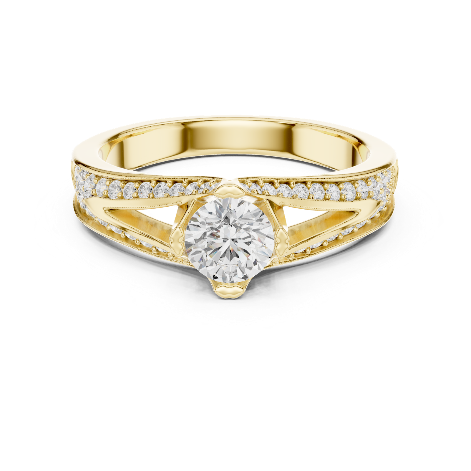 Gold Ring LR-0305, Yellow Gold