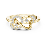 Gold Ring LR-01 (65), Yellow Gold, view 4
