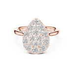 Gold Ring DDLR-784, Rose Gold, view 4