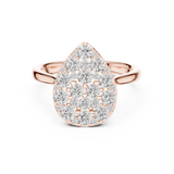 Gold Ring DDLR-784, Rose Gold, view 4