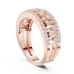 Gold Ring DDLR-775, Rose Gold, view 1