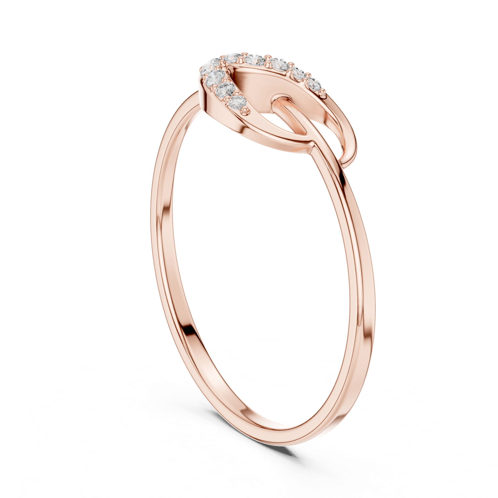 Gold Ring 1 (143), Rose Gold, view 1