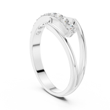 Gold Ring HLR-107, White Gold