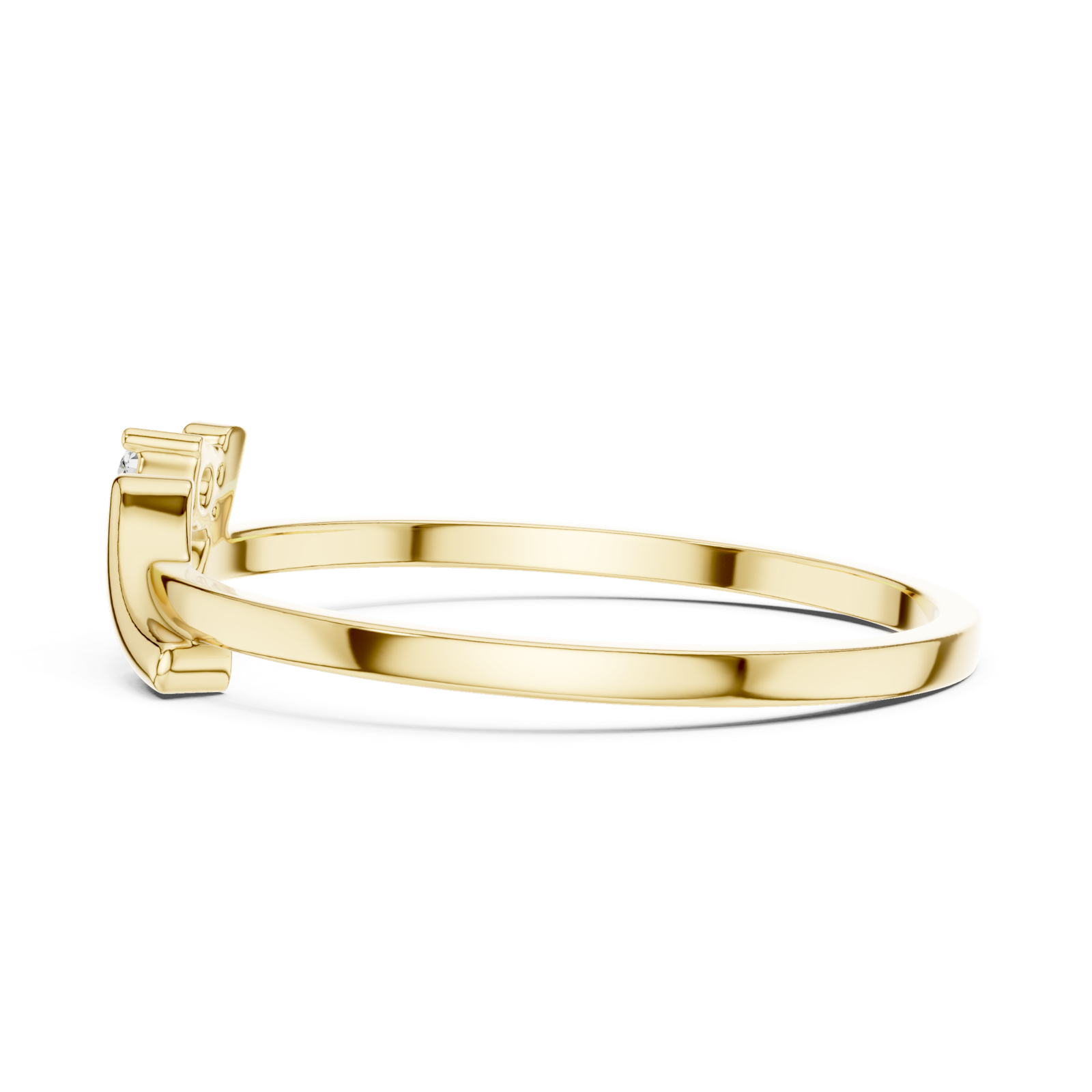 Gold Ring DR-6178, Yellow Gold, view 3