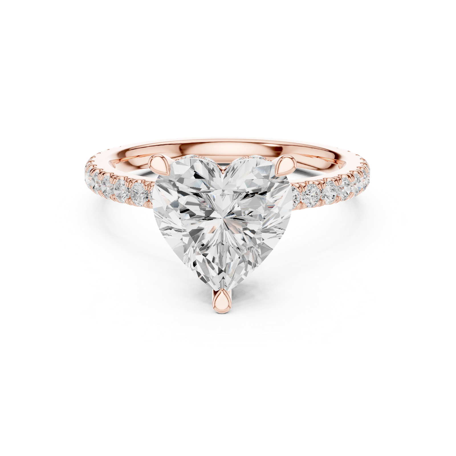 Gold Ring DDLR-1018, Rose Gold, view 4