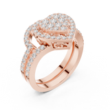 Gold Ring DDLR-581, Rose Gold, view 2