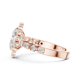 Gold Ring DDLR-365, Rose Gold, view 3