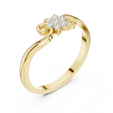 Gold Ring DDLR-739, Yellow Gold, view 2