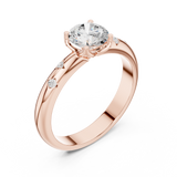 Gold Ring DDLR-431, Rose Gold, view 2