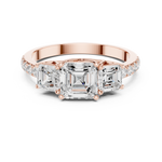 Gold Ring DDLR-1113, Rose Gold, view 4