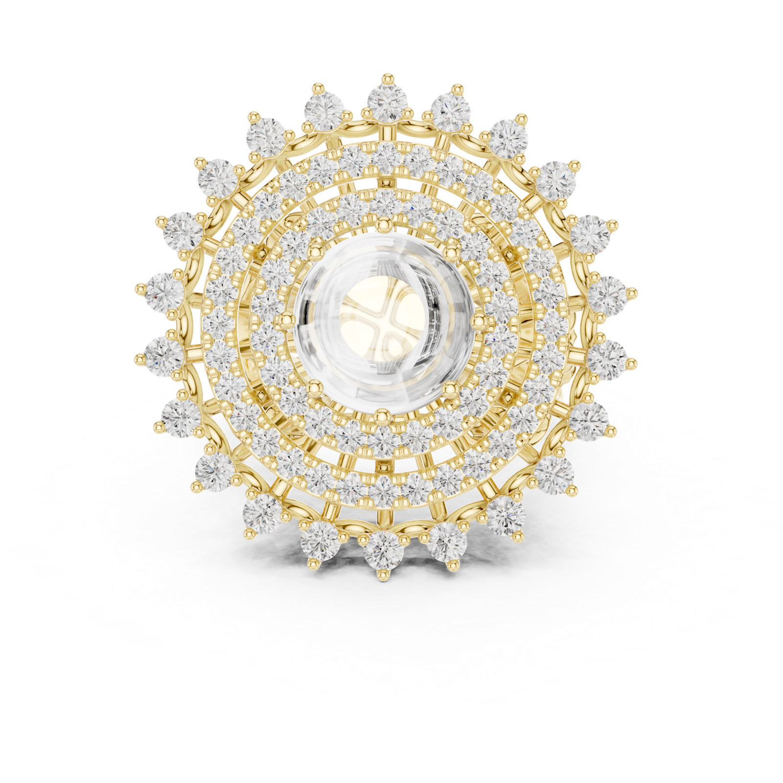 Gold Ring DDLR-749, Yellow Gold, view 4