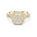 Gold Ring DDLR-454, Yellow Gold, view 4