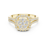Gold Ring DDLR-454, Yellow Gold, view 4