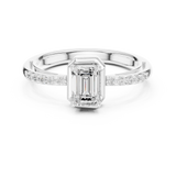 Gold Ring DDLR-520, White Gold, view 4