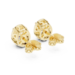 Gold Earrings GER-0358, Yellow Gold, view 3