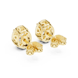 Gold Earrings GER-0358, Yellow Gold, view 3