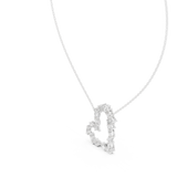 Gold Pendant GPD-0008, White Gold, view 2