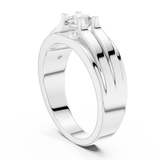 Gold Men's Ring GGR-0031, White Gold, view 1