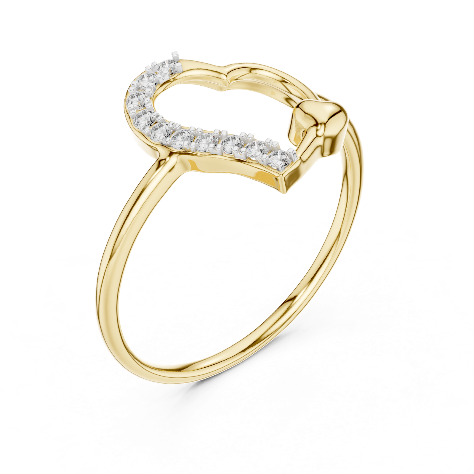Gold Ring 12-10034@L, Yellow Gold, view 2